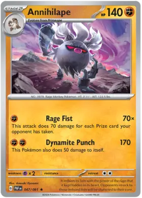 047 Annihilape - Holo Rare, Paldean Fates, holo, 5.00 kr, Pokesingles. Kjøp pokemon kort til lave priser hos oss.
