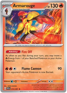 015 Armarouge - Holo Rare, Paldean Fates, holo, 5.00 kr, Pokesingles. Kjøp pokemon kort til lave priser hos oss.