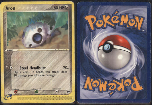 *SE BILDE FOR TILSTAND* Aron #56 Pokemon Sandstorm Pokesingles