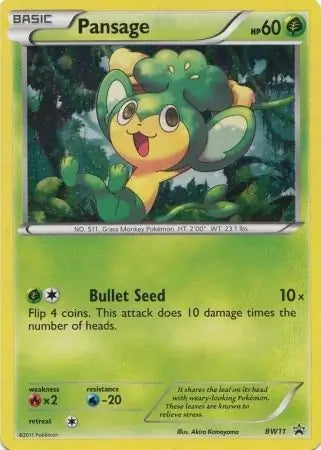 Pansage BW11 - Black & White Promos Pokesingles