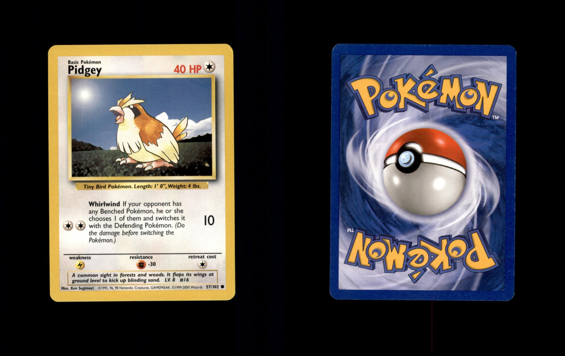 Pidgey 57 - Base Set Unlimited Pokesingles