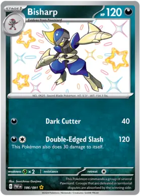 186 Bisharp, Paldean Fates, secret, 3.00 kr, Pokesingles. Kjøp pokemon kort til lave priser hos oss.