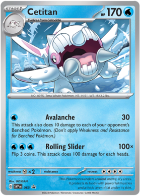 063 Cetitan, Scarlet & Violet | Promos, promo, 25.00 kr, Pokesingles. Kjøp pokemon kort til lave priser hos oss.