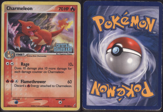 *SE BILDE FOR TILSTAND* Charmeleon Crystal Guardians Reverse 29 Pokesingles