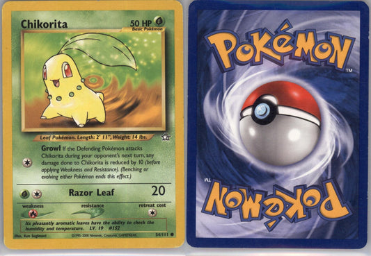 *SE BILDE FOR TILSTAND* Chikorita 54 - Neo Genesis Unlimited Pokesingles