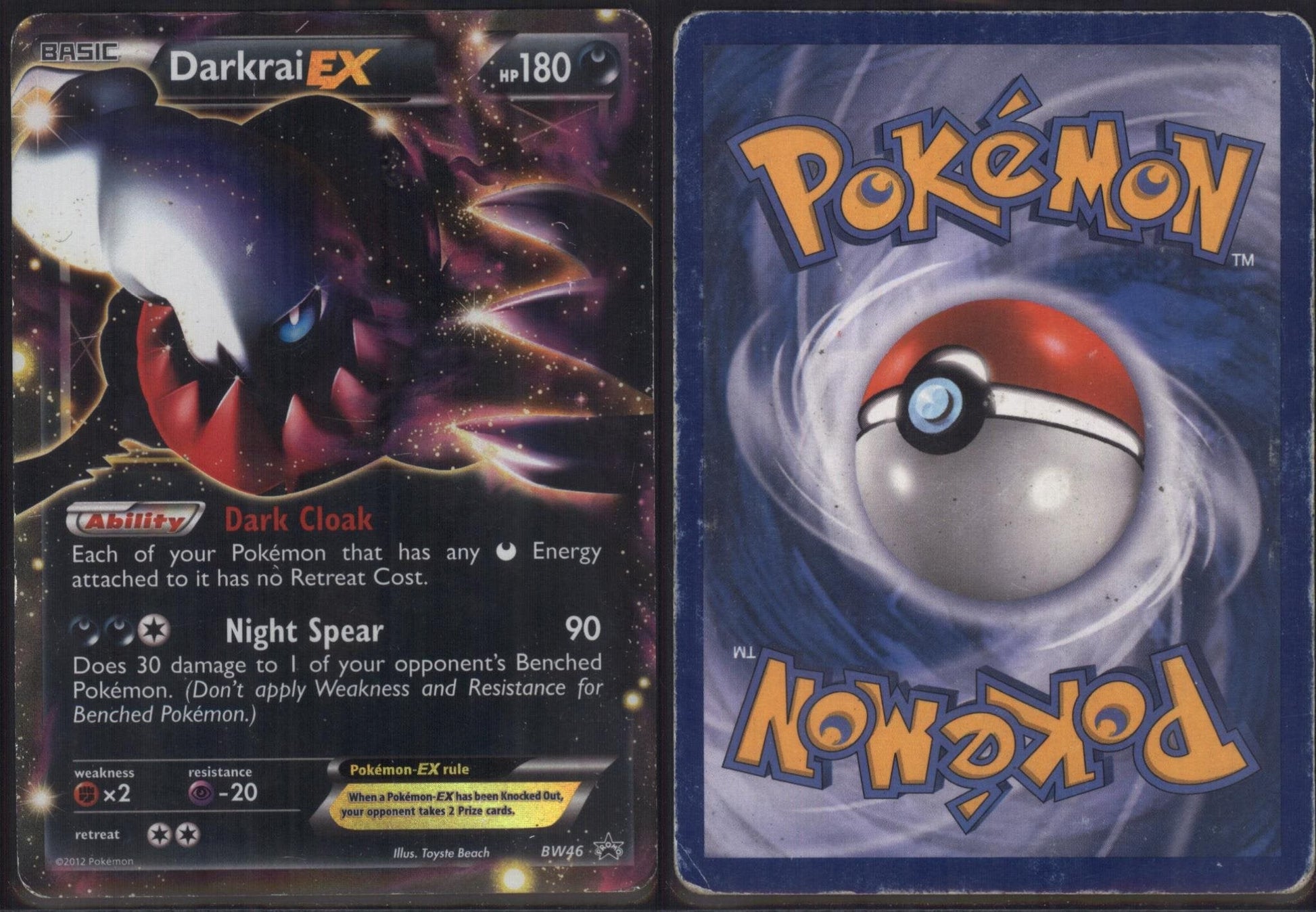 *SE BILDE FOR TILSTAND* Darkrai EX - BW46 - Black and White Promos Pokesingles