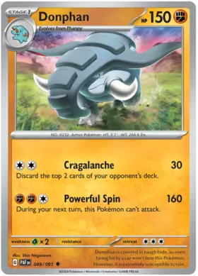049 Donphan, Paldean Fates, nonholo, 2.00 kr, Pokesingles. Kjøp pokemon kort til lave priser hos oss.