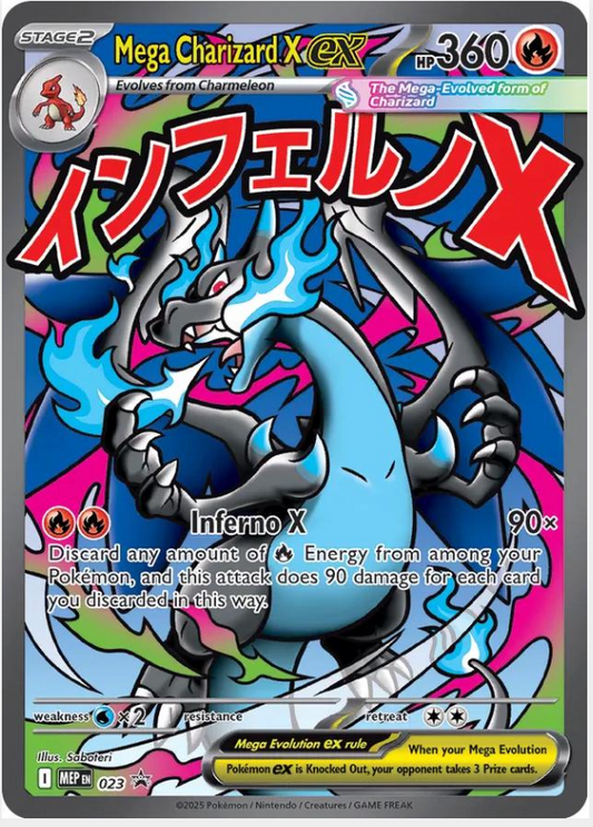 Mega Charizard X ex 23 - MEP Black Star Promos Pokesingles