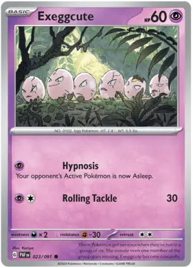 023 Exeggcute, Paldean Fates, , 2.00 kr, Pokesingles. Kjøp pokemon kort til lave priser hos oss.