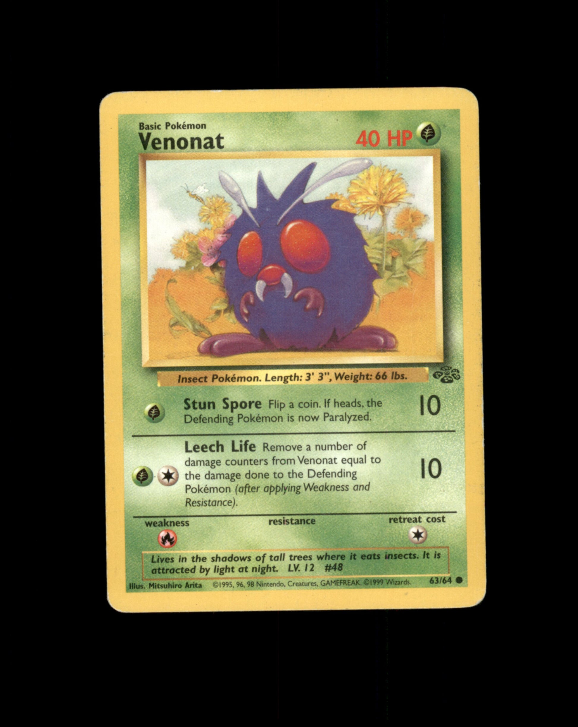 *SE BILDE FOR TILSTAND* Venonat 63 Jungle Pokesingles