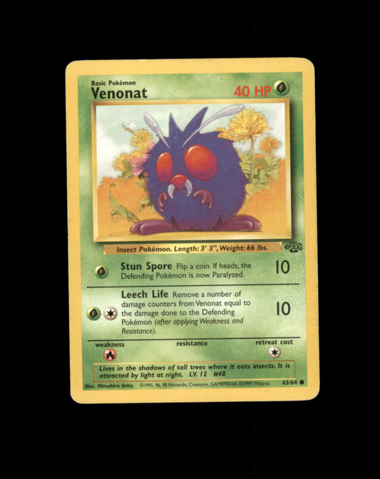*SE BILDE FOR TILSTAND* Venonat 63 Jungle Pokesingles