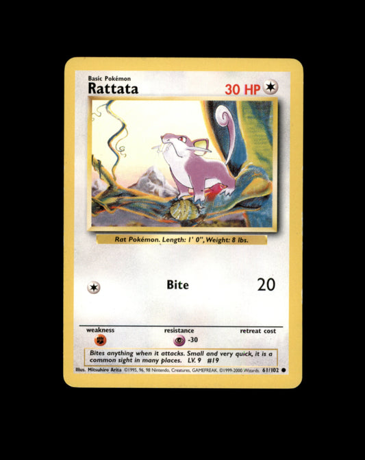 Rattata #61 Pokemon Base Set Pokesingles