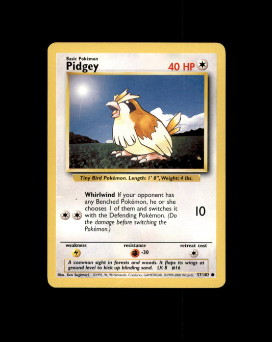 Pidgey #57 Pokemon Base Set Pokesingles