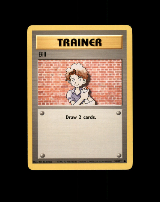 Bill #91 Pokemon Base Set Pokesingles
