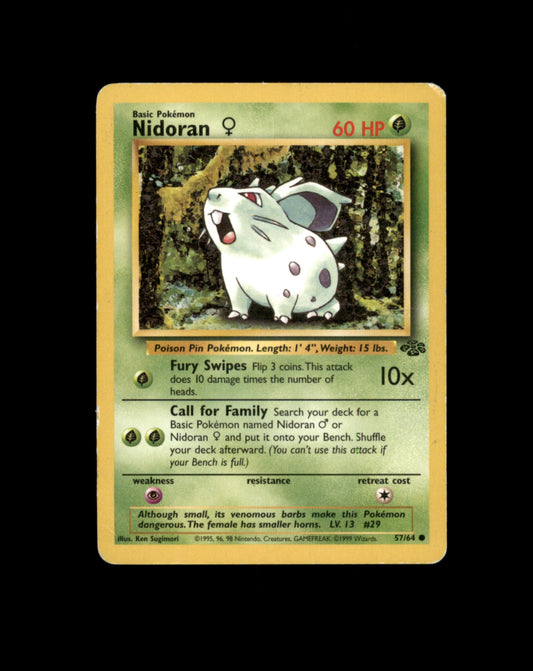 *SE BILDE FOR TILSTAND* Nidoran 57 Jungle Pokesingles