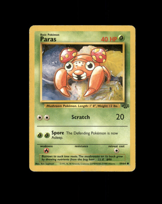 *SE BILDE FOR TILSTAND* Paras 59 Jungle Pokesingles