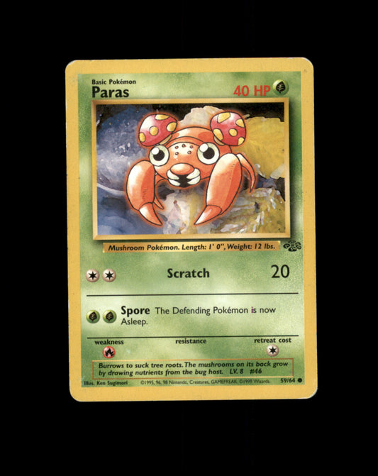 *SE BILDE FOR TILSTAND* Paras 59 Jungle Pokesingles