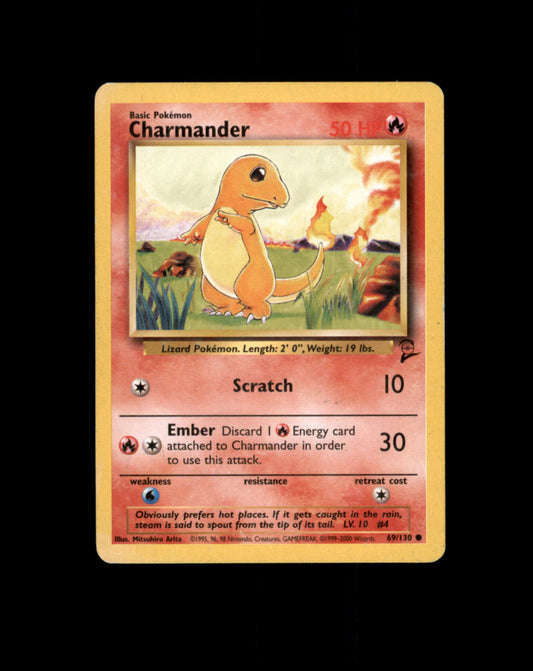 *SE BILDE FOR TILSTAND* Charmander 69 Base Set 2 Pokesingles