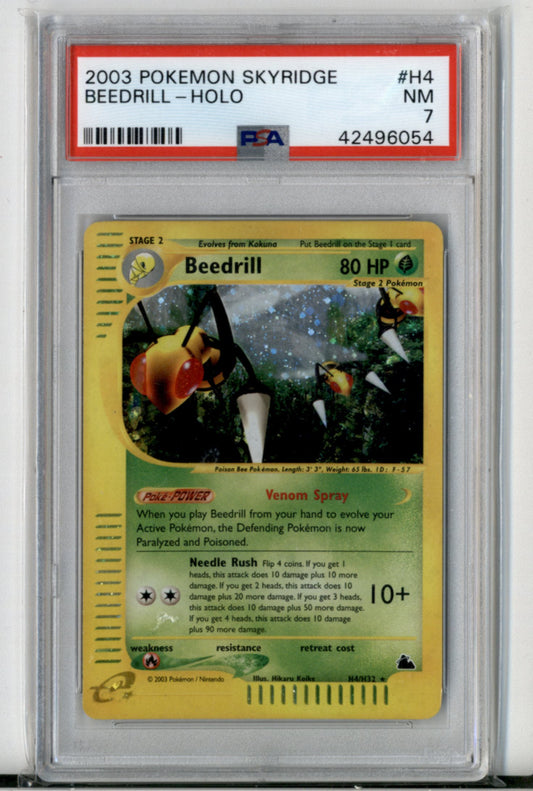 Beedrill H4 Skyridge PSA 7 Pokesingles