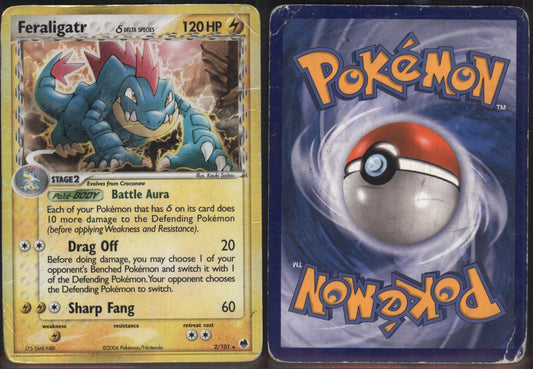 *SE BILDE FOR TILSTAND* Feraligatr (Delta Species) - Dragon Frontiers (DF) Pokesingles