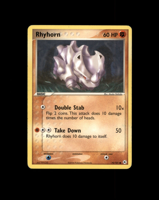 *SE BILDE FOR TILSTAND* Rhyhorn #70 Pokemon Hidden Legends Pokesingles