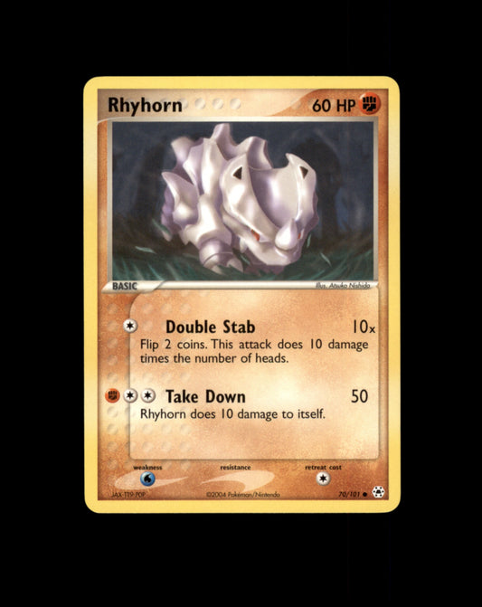 *SE BILDE FOR TILSTAND* Rhyhorn #70 Pokemon Hidden Legends Pokesingles