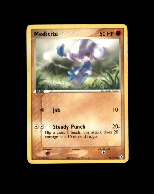 *SE BILDE FOR TILSTAND* Meditite #66 Pokemon Hidden Legends Pokesingles