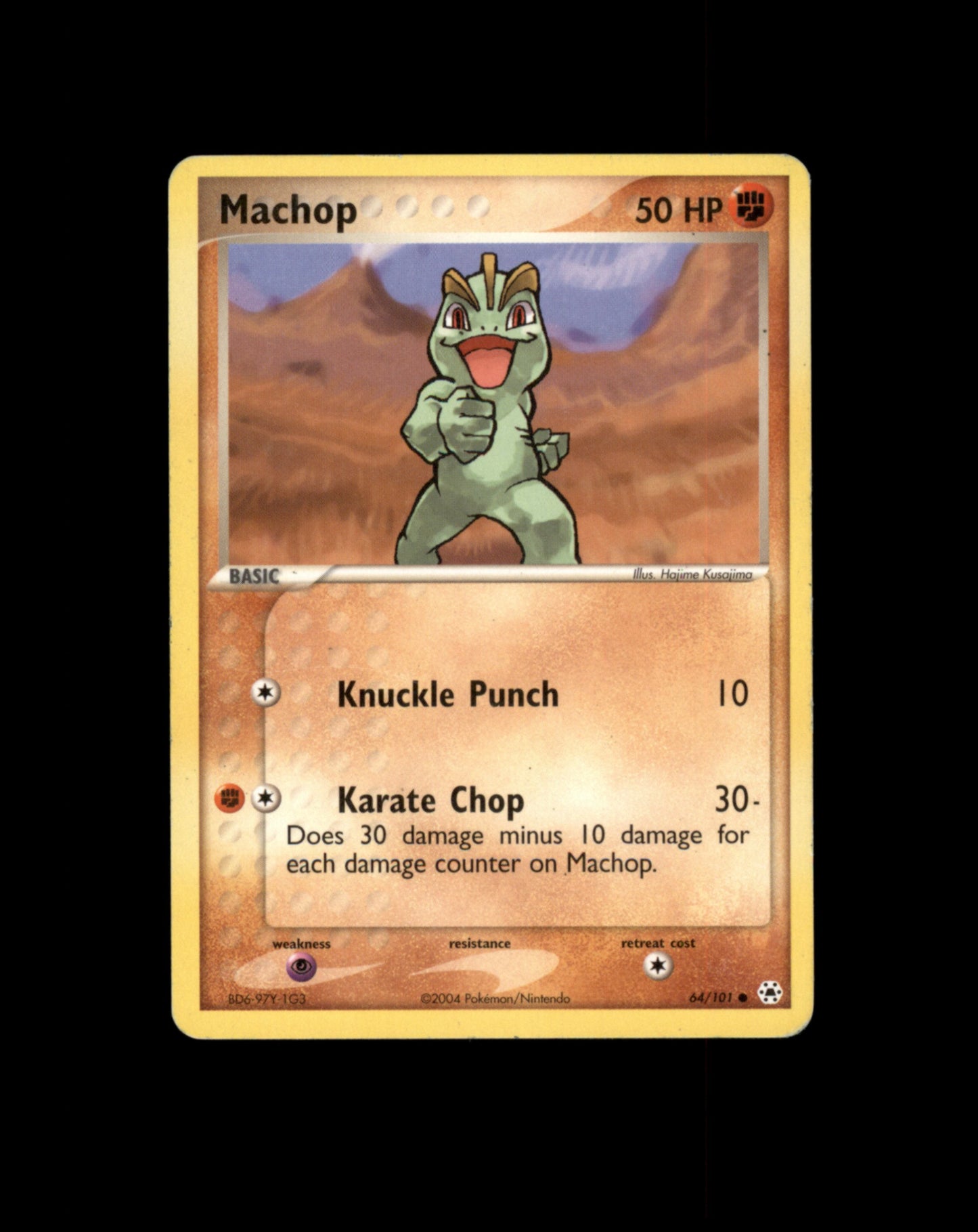 *SE BILDE FOR TILSTAND* Machop #64 Pokemon Hidden Legends Pokesingles