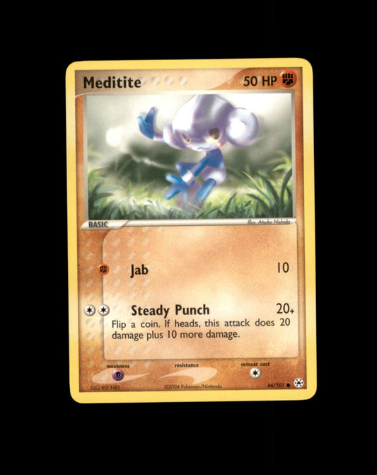 *SE BILDE FOR TILSTAND* Meditite #66 Pokemon Hidden Legends Pokesingles
