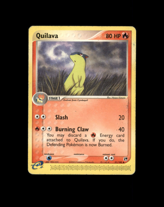 *SE BILDE FOR TILSTAND* Quilava #51 Pokemon Sandstorm Pokesingles
