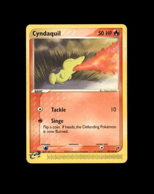 *SE BILDE FOR TILSTAND* Cyndaquil #59 Pokemon Sandstorm Pokesingles