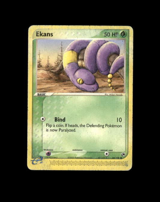 *SE BILDE FOR TILSTAND* Ekans #64 Pokemon Sandstorm Pokesingles