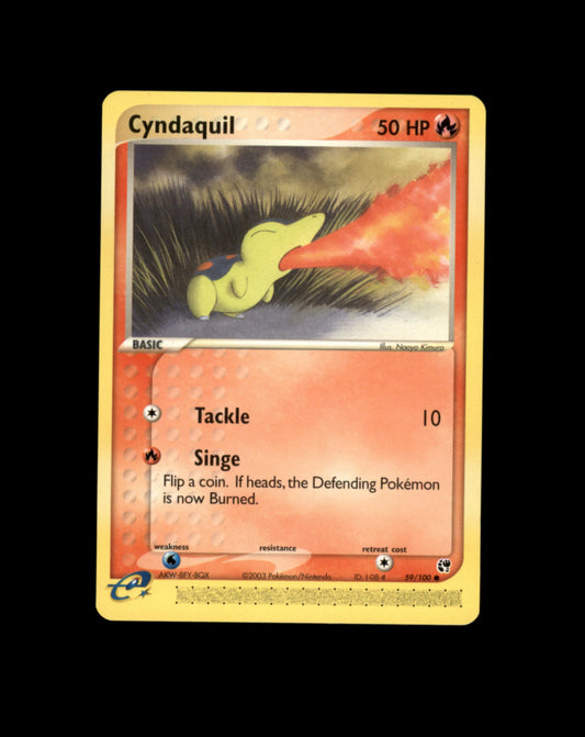 *SE BILDE FOR TILSTAND* Cyndaquil #59 Pokemon Sandstorm Pokesingles