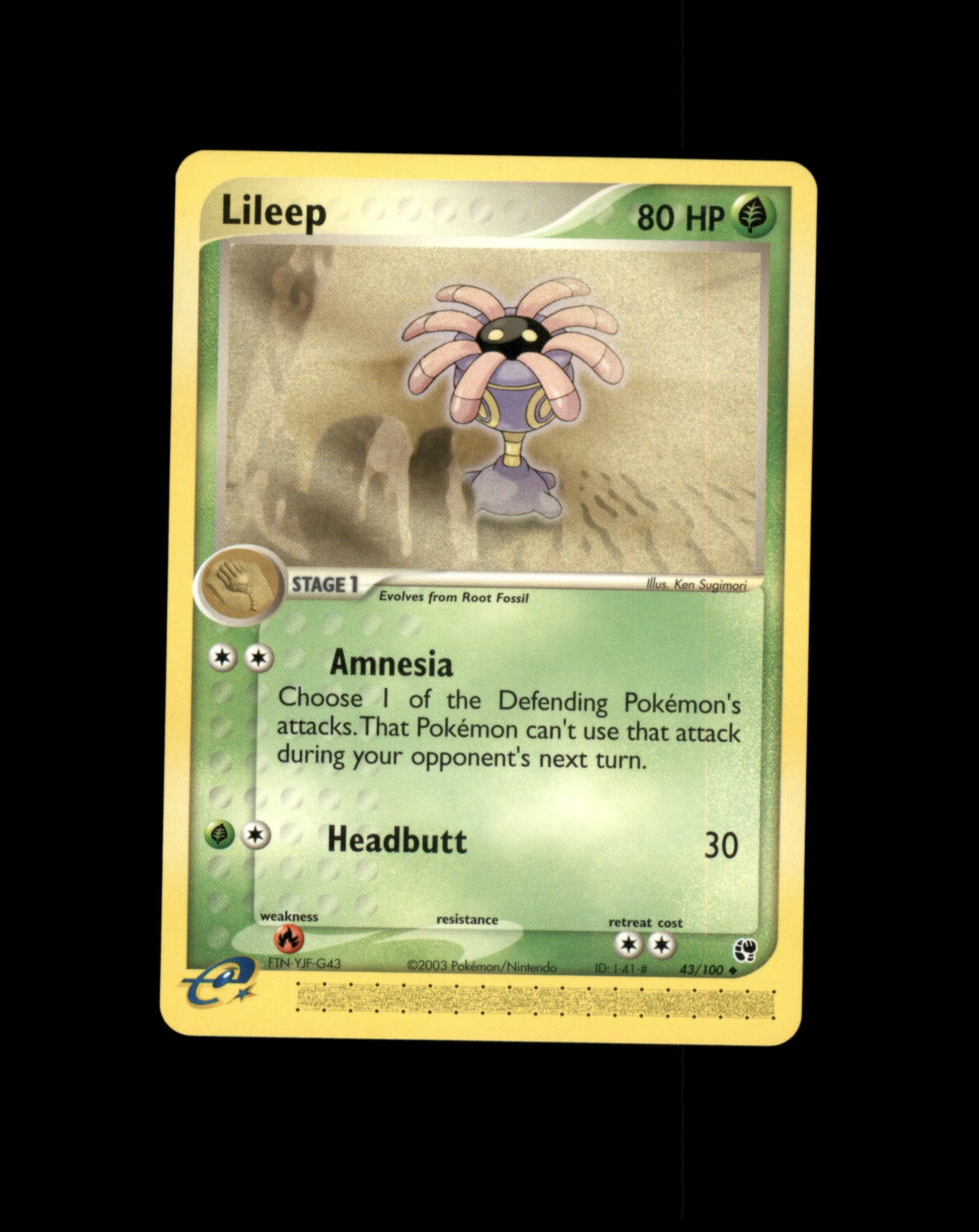 *SE BILDE FOR TILSTAND* Lileep #43 Pokemon Sandstorm Pokesingles