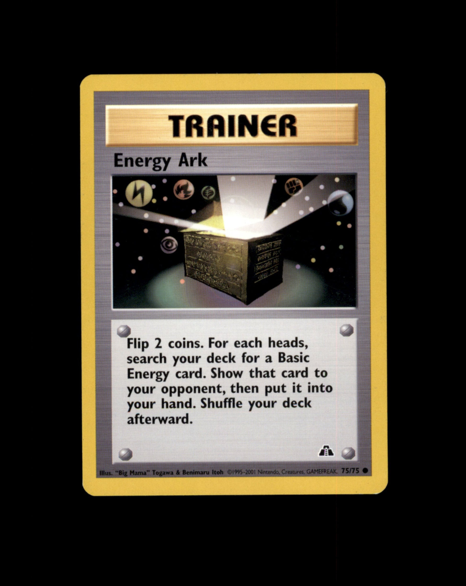 *SE BILDE FOR TILSTAND* Energy Ark #75 Pokemon Neo Discovery Pokesingles