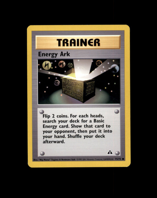 *SE BILDE FOR TILSTAND* Energy Ark #75 Pokemon Neo Discovery Pokesingles
