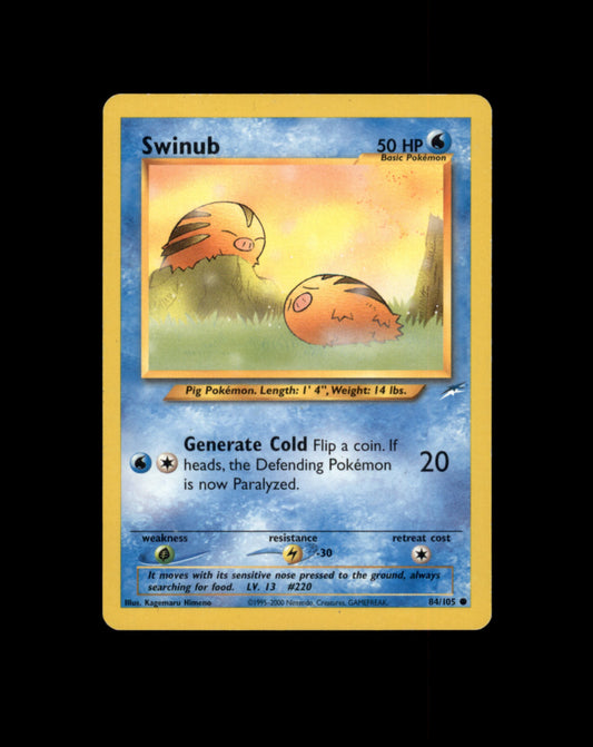 *SE BILDE FOR TILSTAND* Swinub #84 Pokemon Neo Destiny Pokesingles