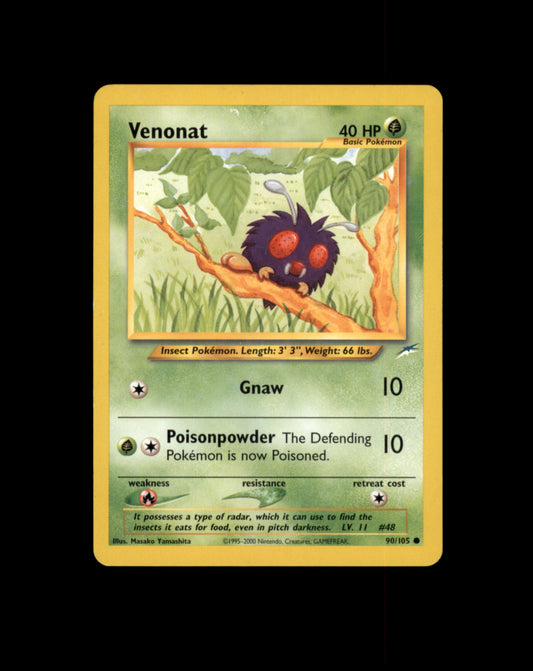 *SE BILDE FOR TILSTAND* Venonat #90 Pokemon Neo Destiny Pokesingles