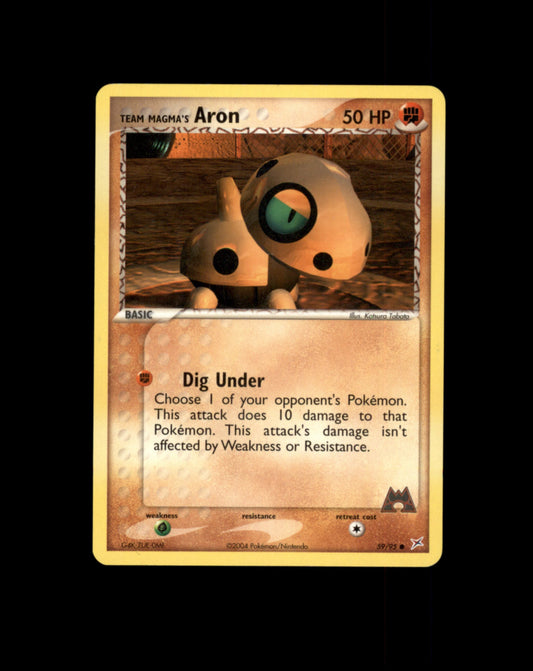 *SE BILDE FOR TILSTAND* Aron #59 Pokemon Team Magma & Team Aqua Pokesingles