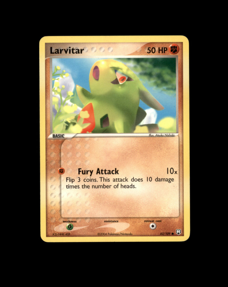*SE BILDE FOR TILSTAND* Larvitar #62 Pokemon Team Rocket Returns Pokesingles