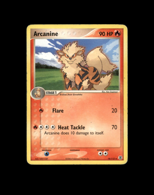 *SE BILDE FOR TILSTAND* Arcanine #18 Pokemon Fire Red & Leaf Green Pokesingles