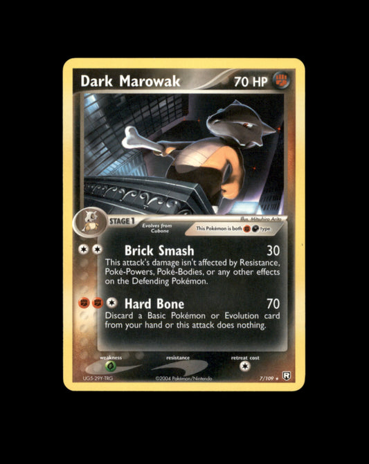 *SE BILDE FOR TILSTAND* Dark Marowak #7 Pokemon Team Rocket Returns Pokesingles
