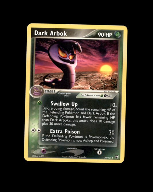 *SE BILDE FOR TILSTAND* Dark Arbok #29 Pokemon Team Rocket Returns Pokesingles