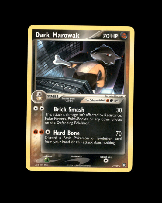 *SE BILDE FOR TILSTAND* Dark Marowak #7 Pokemon Team Rocket Returns Pokesingles