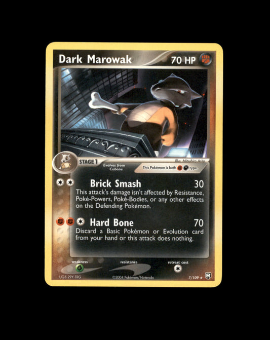 *SE BILDE FOR TILSTAND* Dark Marowak #7 Pokemon Team Rocket Returns Pokesingles