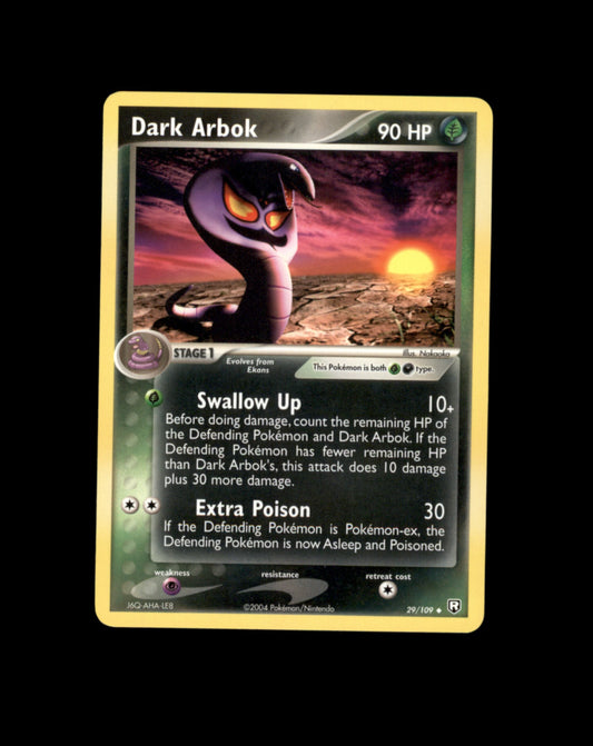 *SE BILDE FOR TILSTAND* Dark Arbok #29 Pokemon Team Rocket Returns Pokesingles