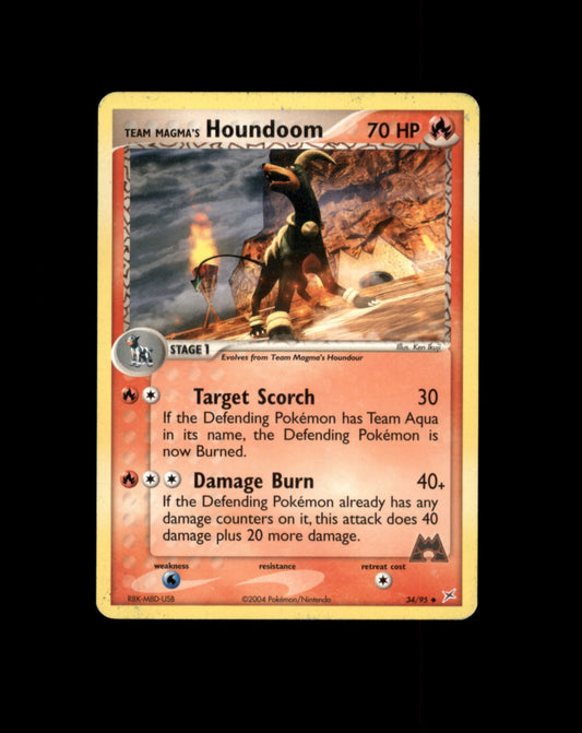 *SE BILDE FOR TILSTAND* Houndoom #34 Pokemon Team Magma & Team Aqua Pokesingles