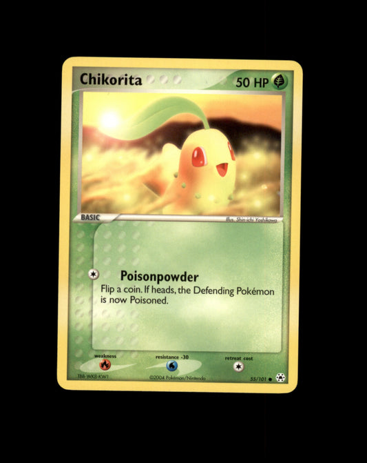 *SE BILDE FOR TILSTAND* Chikorita #55 Pokemon Hidden Legends Pokesingles