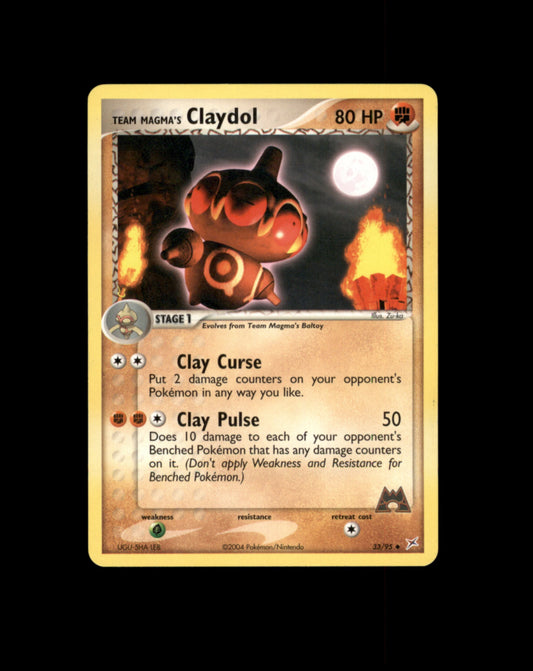*SE BILDE FOR TILSTAND* Claydol #33 Pokemon Team Magma & Team Aqua Pokesingles