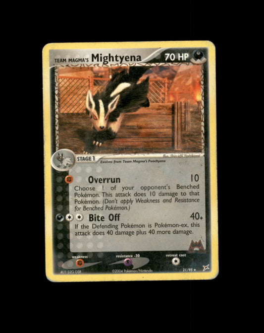 *SE BILDE FOR TILSTAND* Mightyena #21 Pokemon Team Magma & Team Aqua Pokesingles